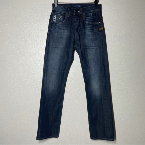 G-Star Raw3301 Dark Wash Attacc Straight Jeans